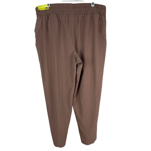All In Motion High-Rise Woven Pants Women’s Large Drawstring Waist Brown - Picture 7 of 13